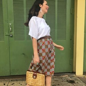 Vintage hand made sunflower skirt